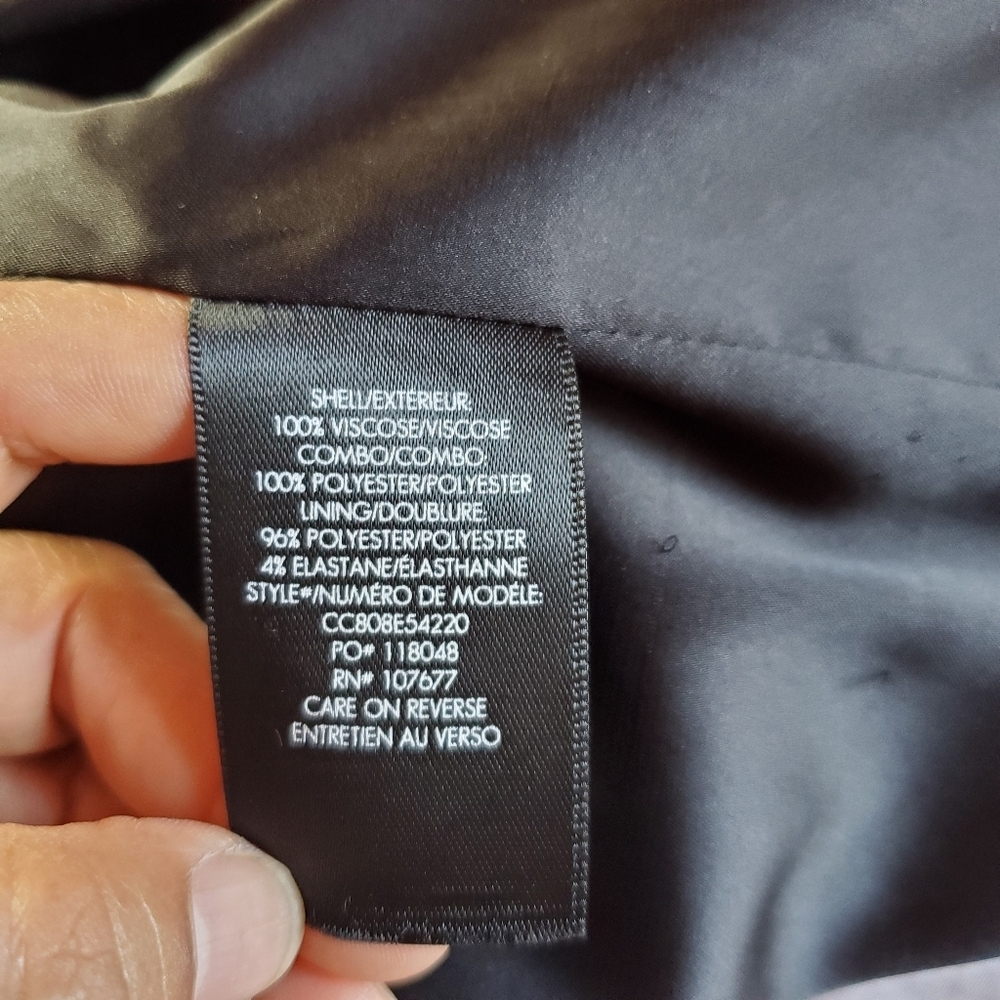 Alice + Olivia Black Warren Sequined Open Blazer Jacket Black Satin Collar Open - Picture 10 of 15